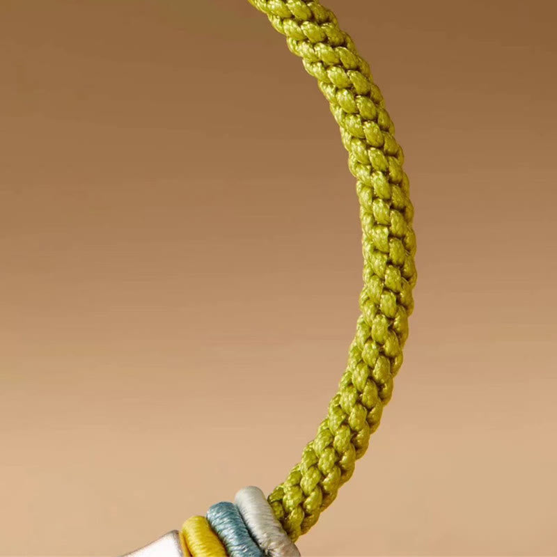 Buddha Stones 999 Srebro Sterling Czerwony Sznurek Bambusowy Bransoletka Oświecenia - image 9