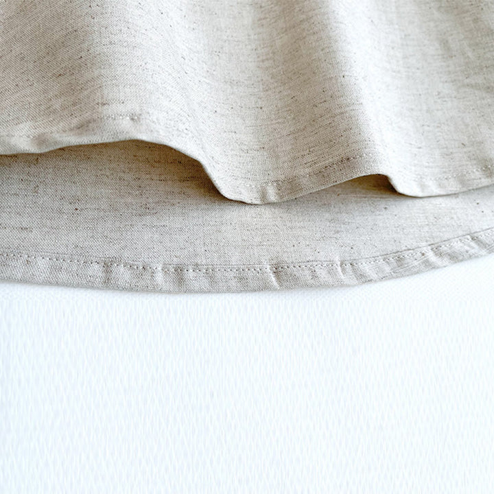 Koszula męska z krótkim rękawem i guzikami z lnu w jednolitym kolorze z Buddha Stones - image 14