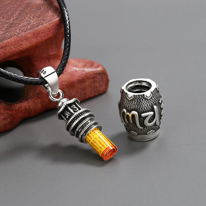 Buddha Stones Om Mani Padme Hum Miedziany Naszyjnik Kreatywność Wisiorek - image 4