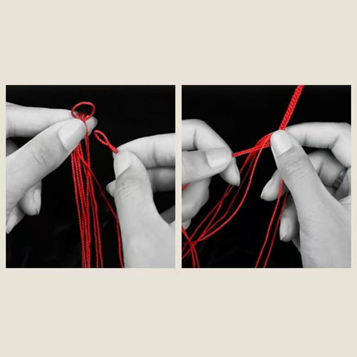 Buddha Stones 925 Srebro Sterlingowe Om Mani Padme Hum King Kong Knot Wiara Bransoletka - image 21