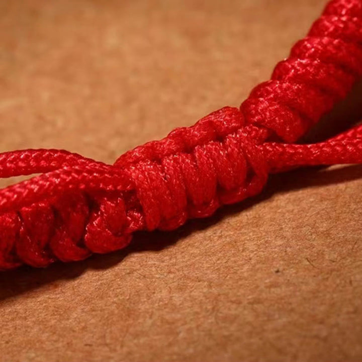 Buddha Stones 925 Srebro Sterlingowe Om Mani Padme Hum King Kong Knot Wiara Bransoletka - image 11