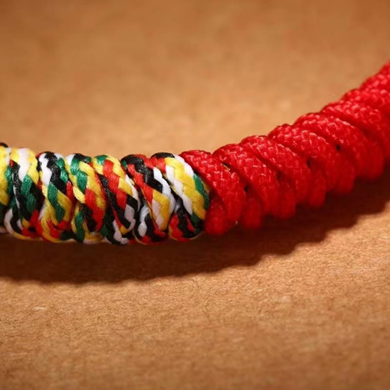 Buddha Stones 925 Srebro Sterlingowe Om Mani Padme Hum King Kong Knot Wiara Bransoletka - image 12