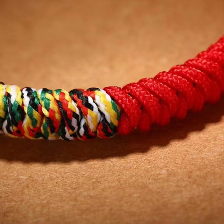 Buddha Stones 925 Srebro Sterlingowe Om Mani Padme Hum King Kong Knot Wiara Bransoletka - image 12