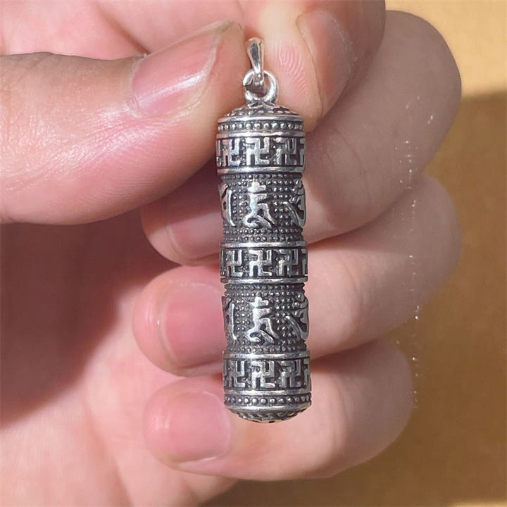 Buddha Stones Om Mani Padme Hum Swastyka skręcony łańcuszek naszyjnik mądrości - image 3