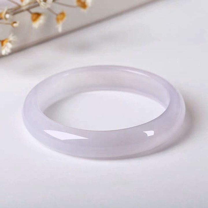 Bransoletka z naturalnym chalcedonem i pozytywną energią z Buddha Stones - 61-62 mm - image 0