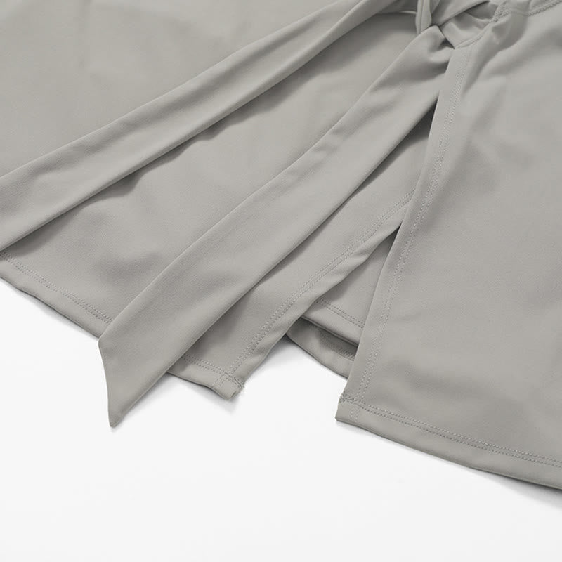 Buddha Stones Jednolity Kolor Sport Tenis Joga Sznurowana Damska Sukienka Sportowa