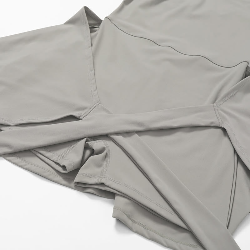 Buddha Stones Jednolity Kolor Sport Tenis Joga Sznurowana Damska Sukienka Sportowa