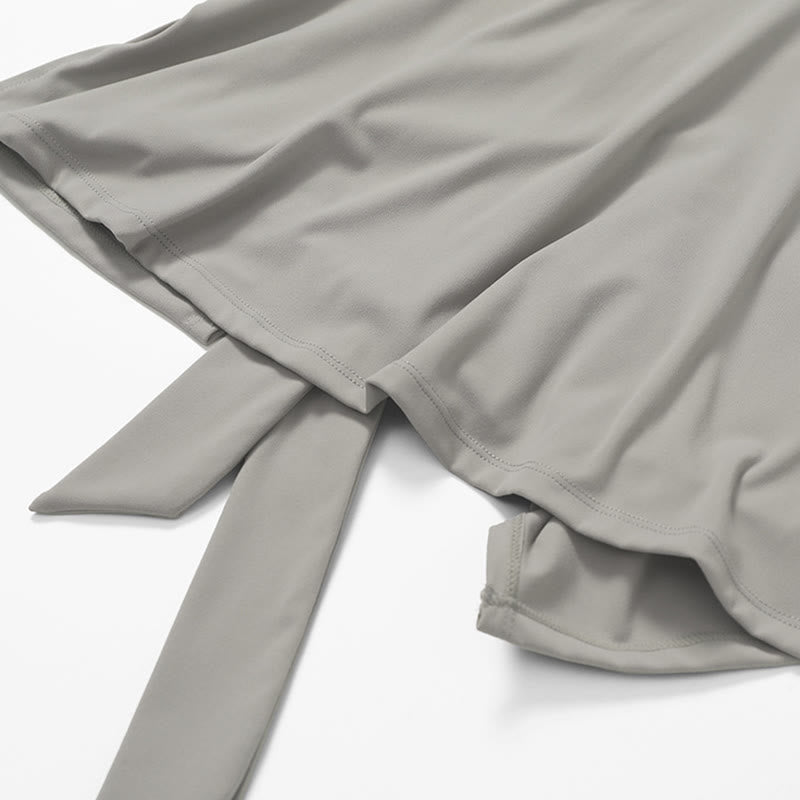 Buddha Stones Jednolity Kolor Sport Tenis Joga Sznurowana Damska Sukienka Sportowa - image 27