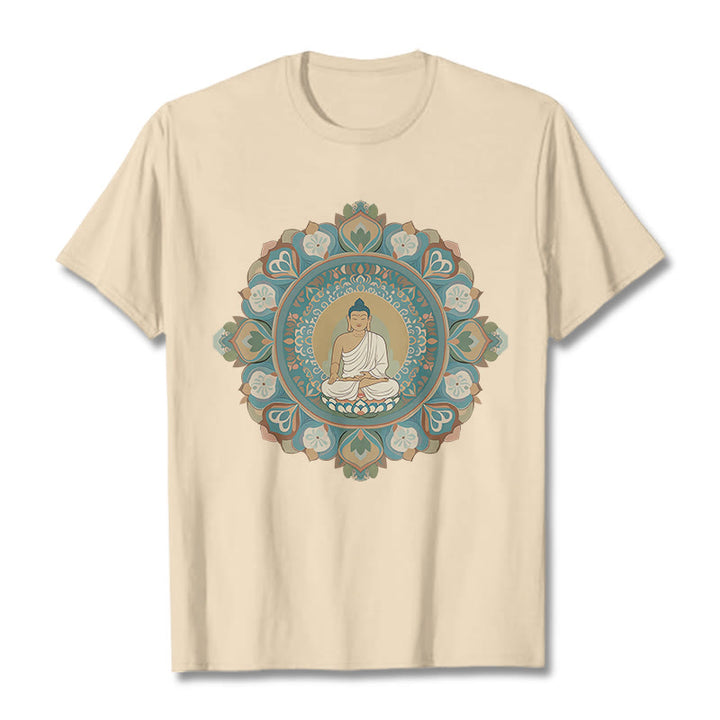 Buddha Stones Mandala Kwiat Buddy Koszulka T-shirt - For - 2XL - image 10