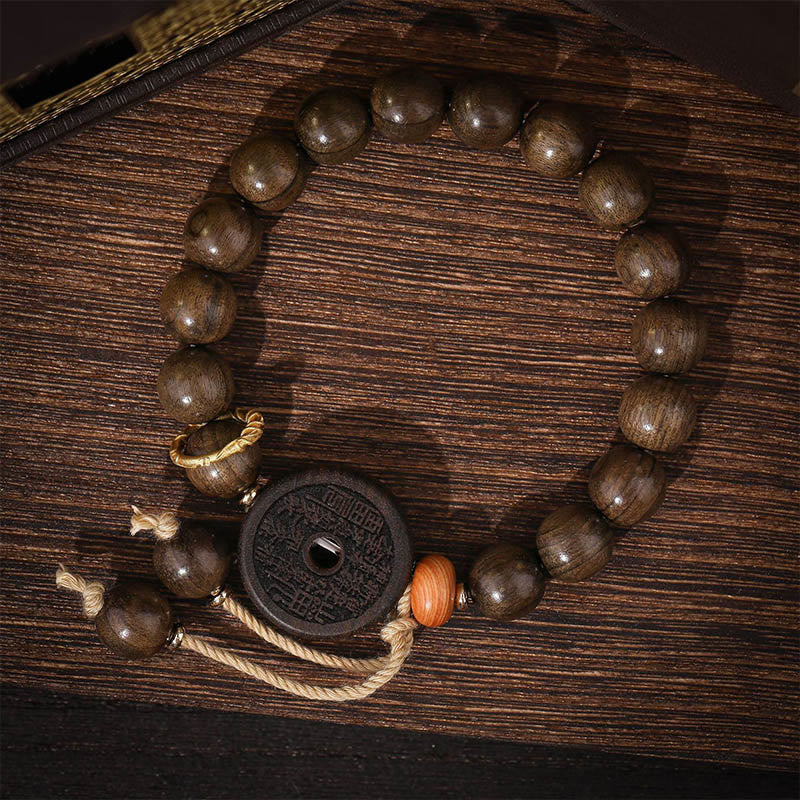 Bransoletka z Buddha Stones z drewna hebanowego Duchy gór Wydaj pieniądze Równowaga