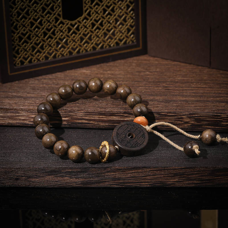 Bransoletka z Buddha Stones z drewna hebanowego Duchy gór Wydaj pieniądze Równowaga