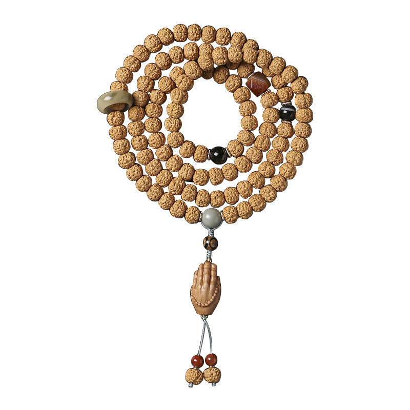 Buddha Stones Nasiona Bodhi Trójoki Koralik Dzi Ręka Buddy Bransoletka Bogactwo