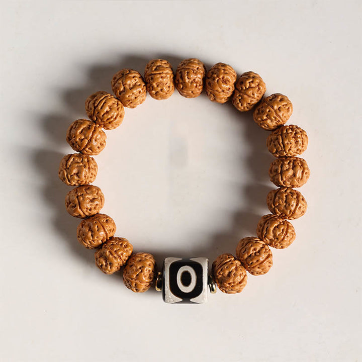 Buddha Stones Nasiona Bodhi Trójoki Koralik Dzi Ręka Buddy Bransoletka Bogactwo