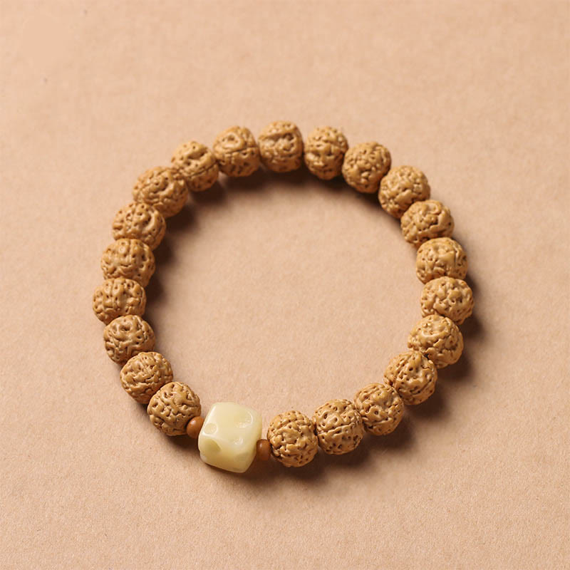 Buddha Stones Nasiona Bodhi Trójoki Koralik Dzi Ręka Buddy Bransoletka Bogactwo
