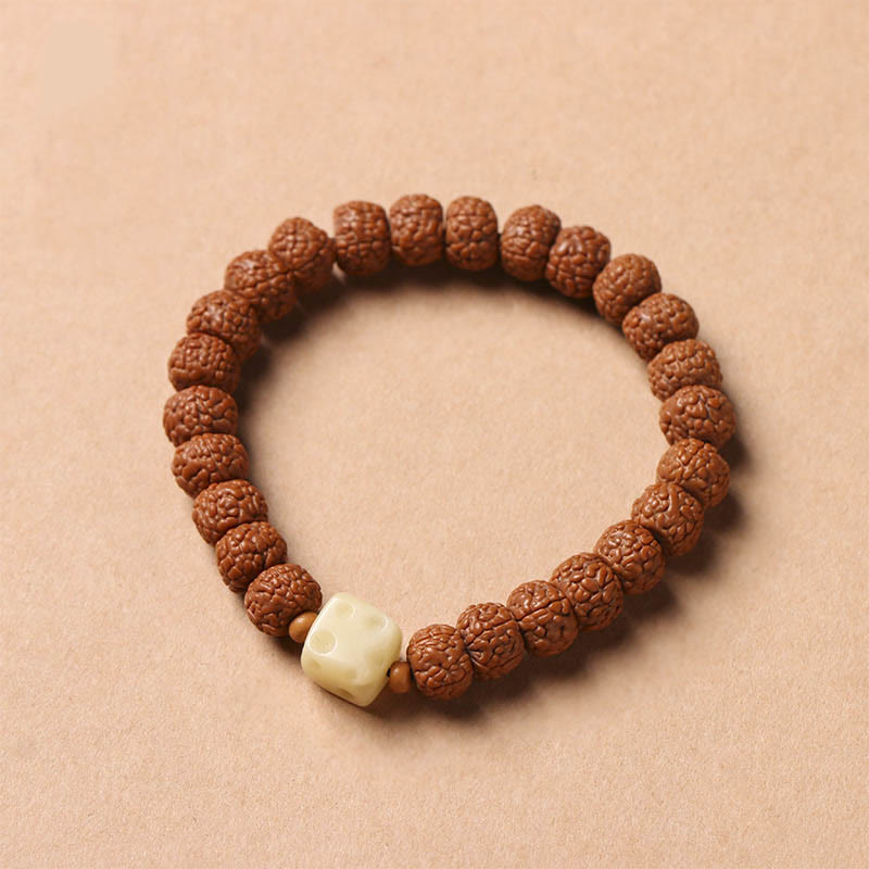 Buddha Stones Nasiona Bodhi Trójoki Koralik Dzi Ręka Buddy Bransoletka Bogactwo