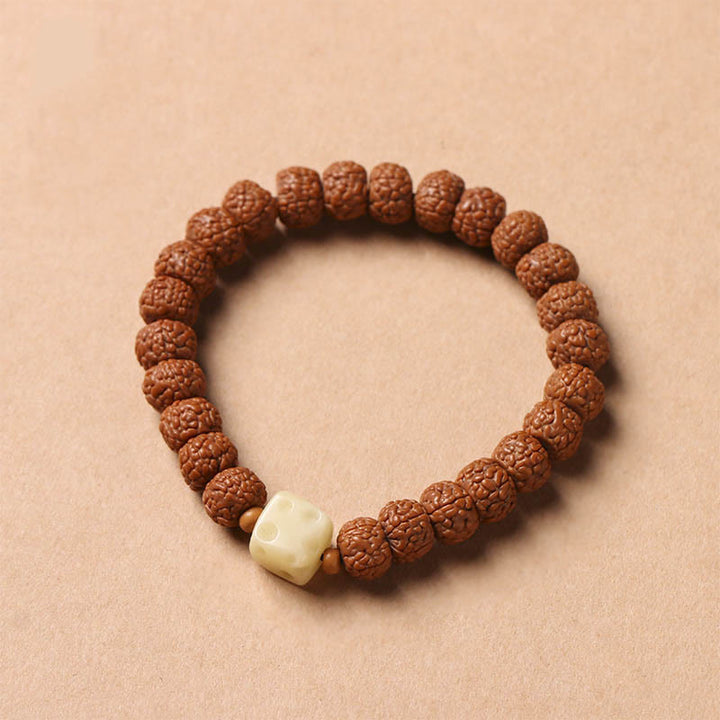 Buddha Stones Nasiona Bodhi Trójoki Koralik Dzi Ręka Buddy Bransoletka Bogactwo