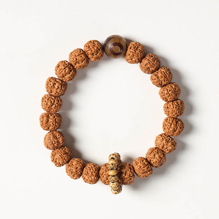 Buddha Stones Nasiona Bodhi Trójoki Koralik Dzi Ręka Buddy Bransoletka Bogactwo