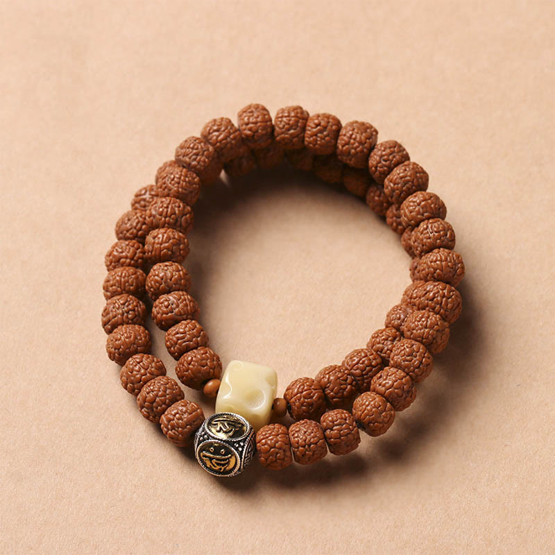 Buddha Stones Nasiona Bodhi Trójoki Koralik Dzi Ręka Buddy Bransoletka Bogactwo