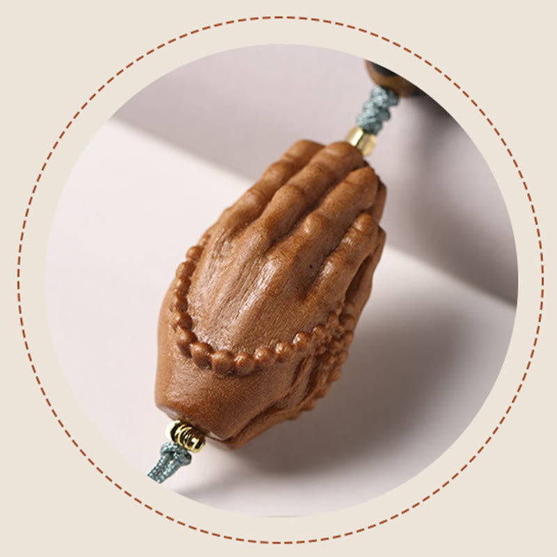 Buddha Stones Nasiona Bodhi Trójoki Koralik Dzi Ręka Buddy Bransoletka Bogactwo