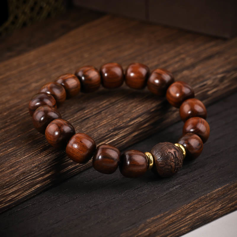Bransoletka z naturalnego palisandru z Buddha Stones Współczucie