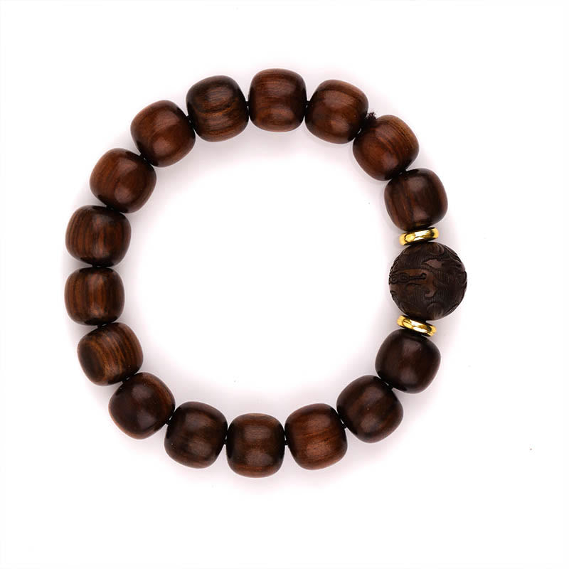 Bransoletka z naturalnego palisandru z Buddha Stones Współczucie