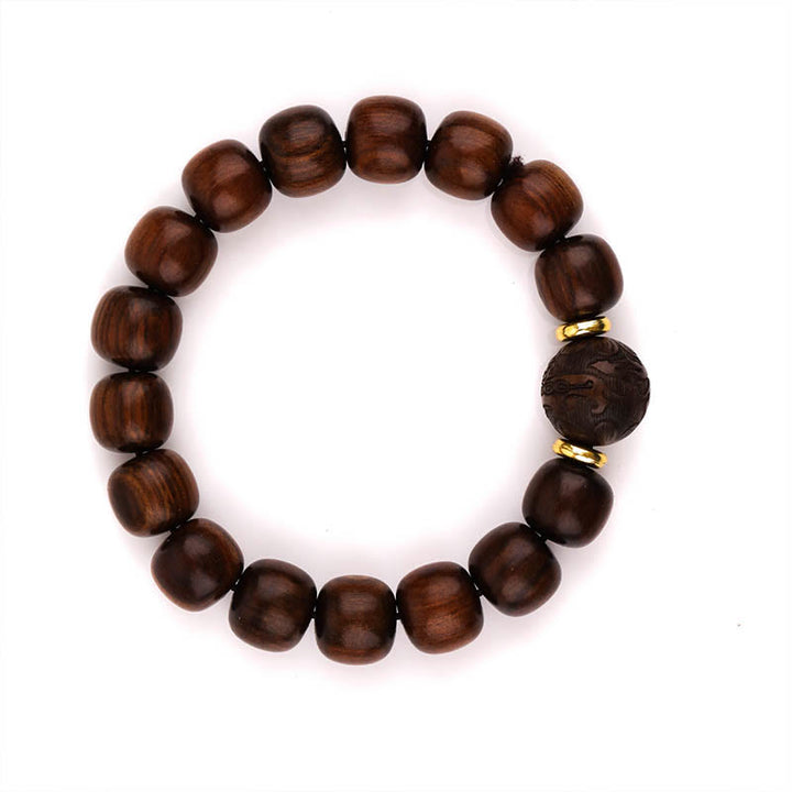Bransoletka z naturalnego palisandru z Buddha Stones Współczucie