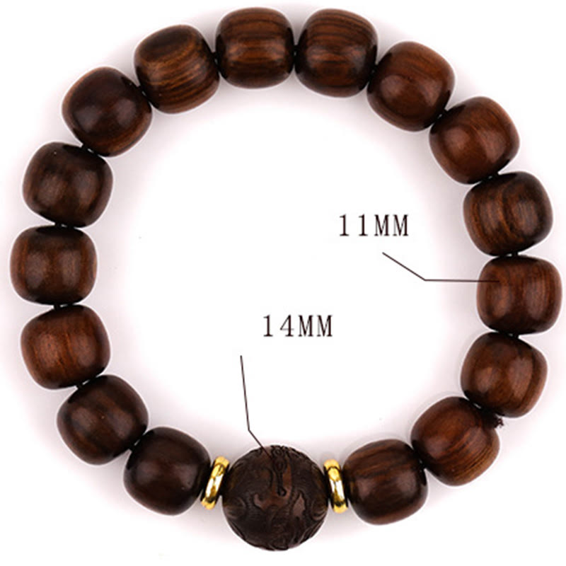 Bransoletka z naturalnego palisandru z Buddha Stones Współczucie