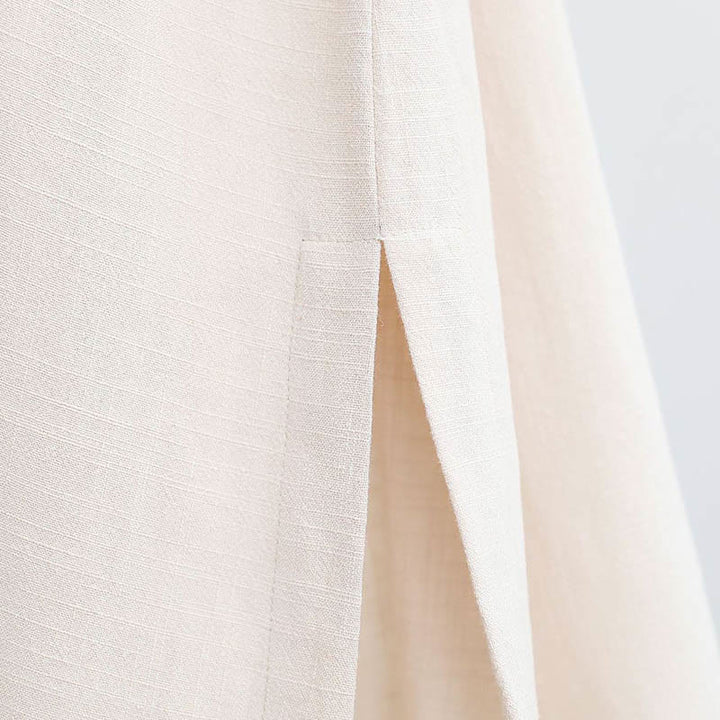 Buddha Stones 2 szt. Koszulka męska z długim rękawem i dekoltem w serek Top Spodnie Medytacja Zen Tai Chi Bawełna Lniany Zestaw Ubrań - image 20