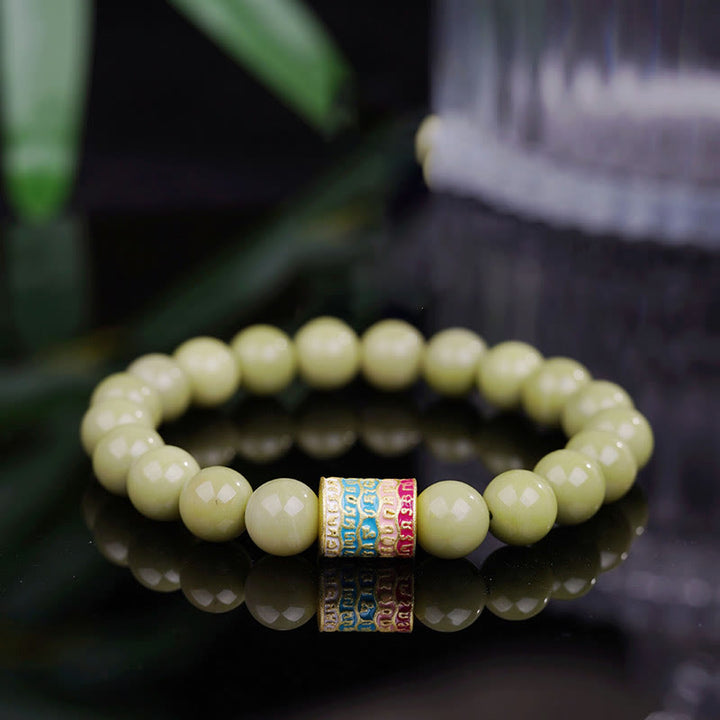 Bransoletka z naturalnego agatu Alashan Encourage z Buddha Stones