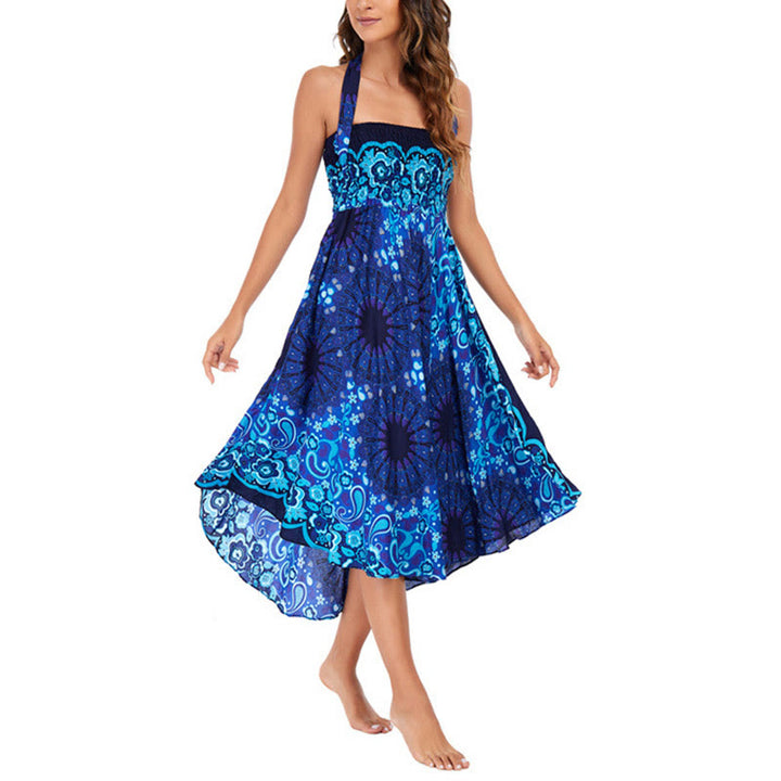 Buddha Stones Dwa Stylowe Noszenie Czeska Mandala Kwiat Woda Kropla Spódnica Sznurowana Sukienka - image 30