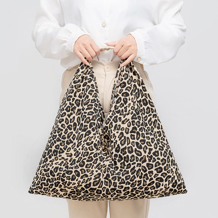 Buddha Stones Geometria Tygrysie Kwiaty Panterka Paski Nadruk Pod Pachami Trójkątna Torba Na Ramię