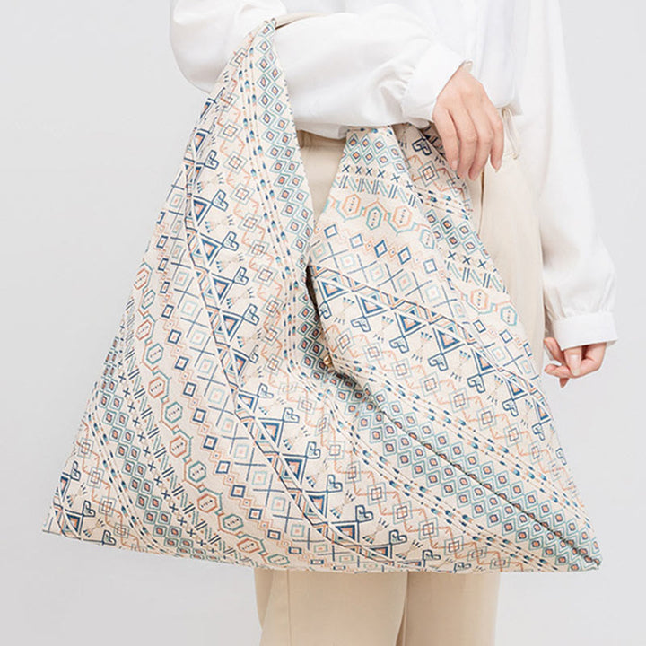 Buddha Stones Geometria Tygrysie Kwiaty Panterka Paski Nadruk Pod Pachami Trójkątna Torba Na Ramię