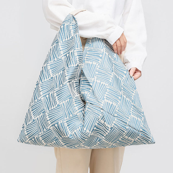 Buddha Stones Geometria Tygrysie Kwiaty Panterka Paski Nadruk Pod Pachami Trójkątna Torba Na Ramię