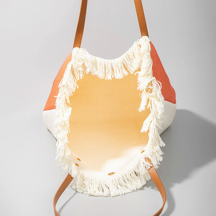 Buddha Stones Duża Pojemność Łapacz Snów Mandala Tassel Torba Płócienna Tote na Ramię