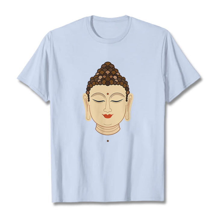 Koszulka z nadrukiem Buddha Stones Medytacja Budda - Jasnoniebieski - 2XL - image 17