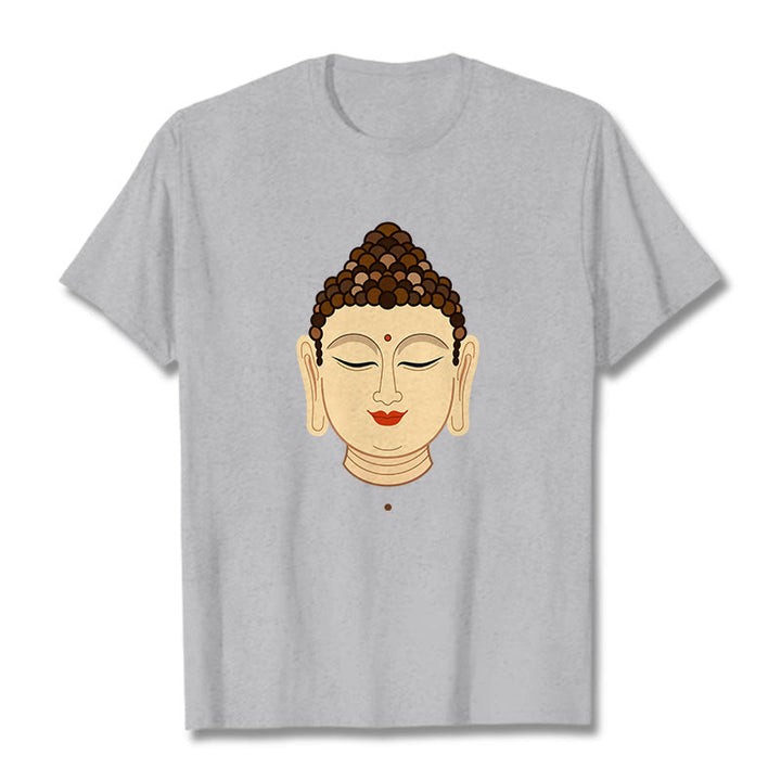 Koszulka z nadrukiem Buddha Stones Medytacja Budda - Jasnoszary - 2XL - image 18