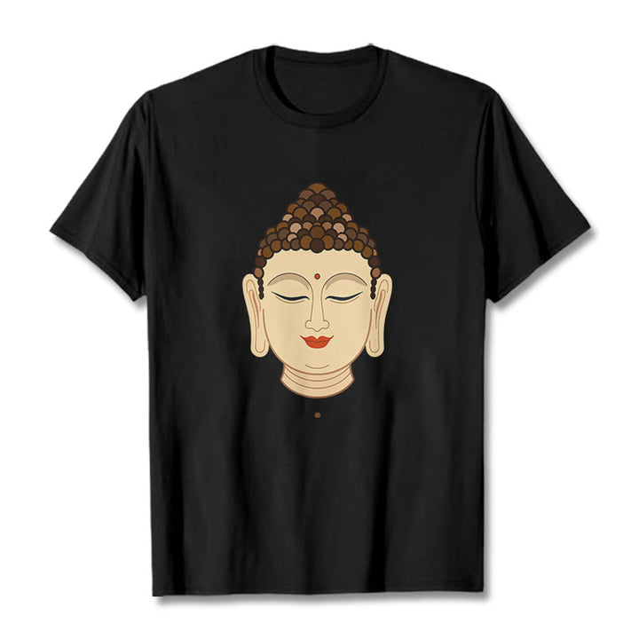 Koszulka z nadrukiem Buddha Stones Medytacja Budda - Czarny - 2XL - image 5