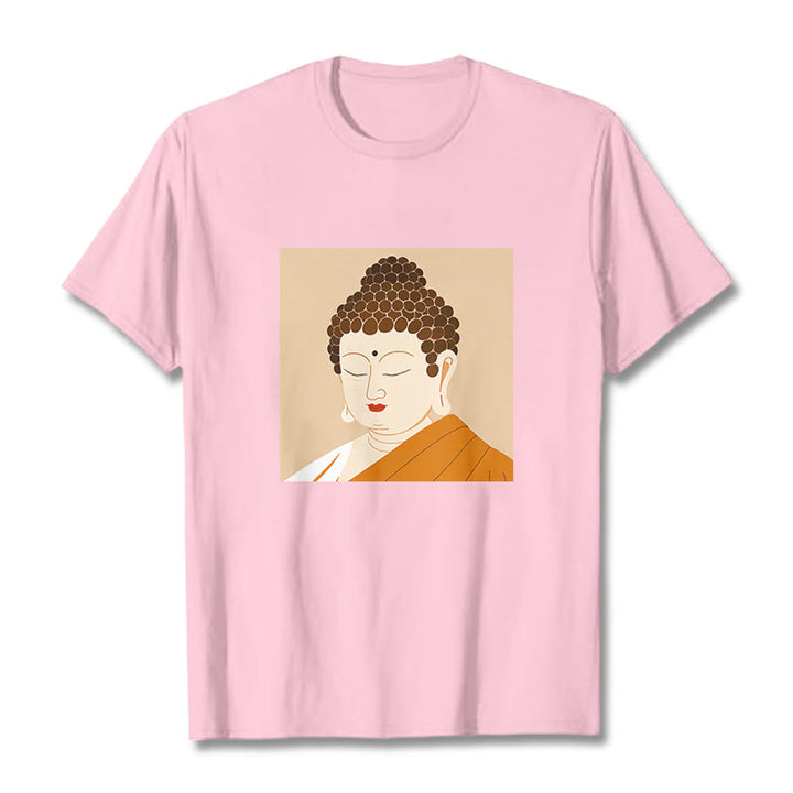 Buddha Stones Zamknij Oczy I Zrelaksuj Się Koszulka Buddy - Jasnoróżowy - 2XL - image 12
