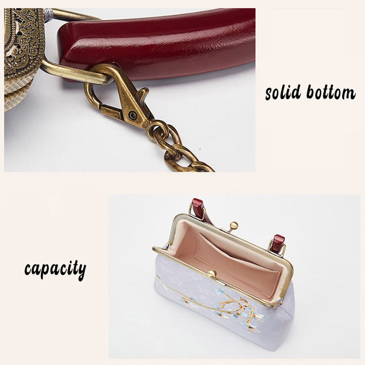 Torebka z haftem kwiatów Buddha Stones Crossbody