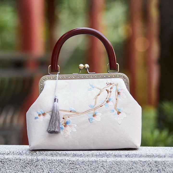 Torebka z haftem kwiatów Buddha Stones Crossbody