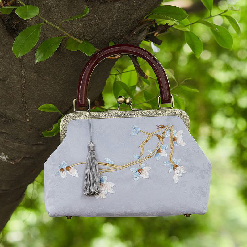 Torebka z haftem kwiatów Buddha Stones Crossbody