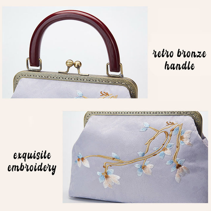 Torebka z haftem kwiatów Buddha Stones Crossbody