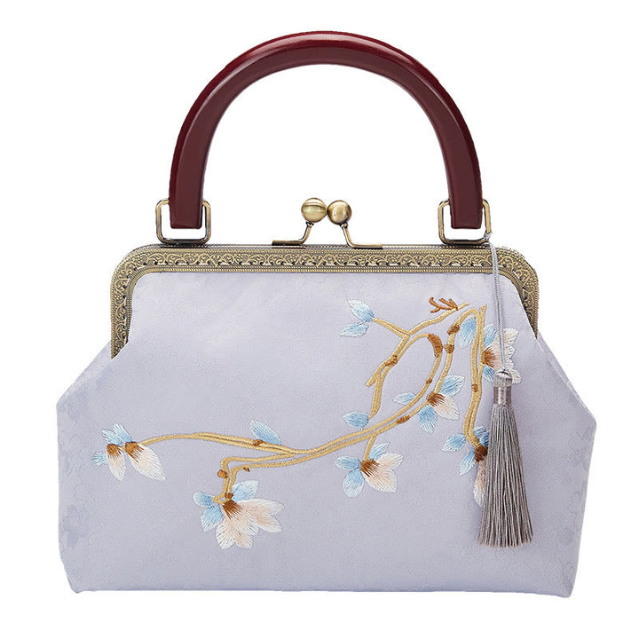 Torebka z haftem kwiatów Buddha Stones Crossbody