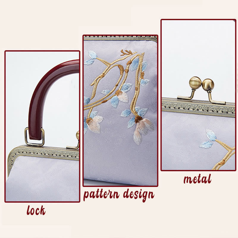 Torebka z haftem kwiatów Buddha Stones Crossbody