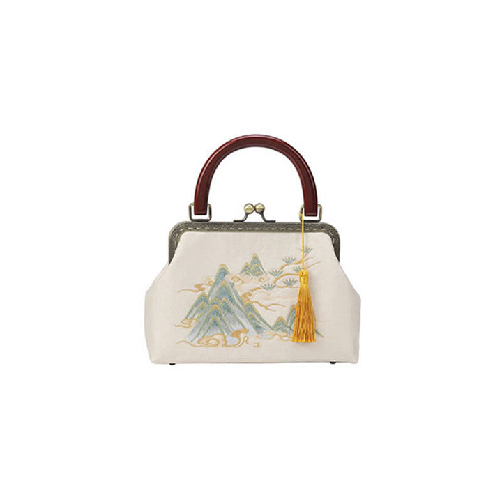 Buddha Stones Krajobraz Malowanie Żakardowa Torebka Torebka Crossbody