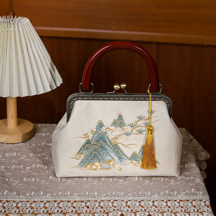 Buddha Stones Krajobraz Malowanie Żakardowa Torebka Torebka Crossbody