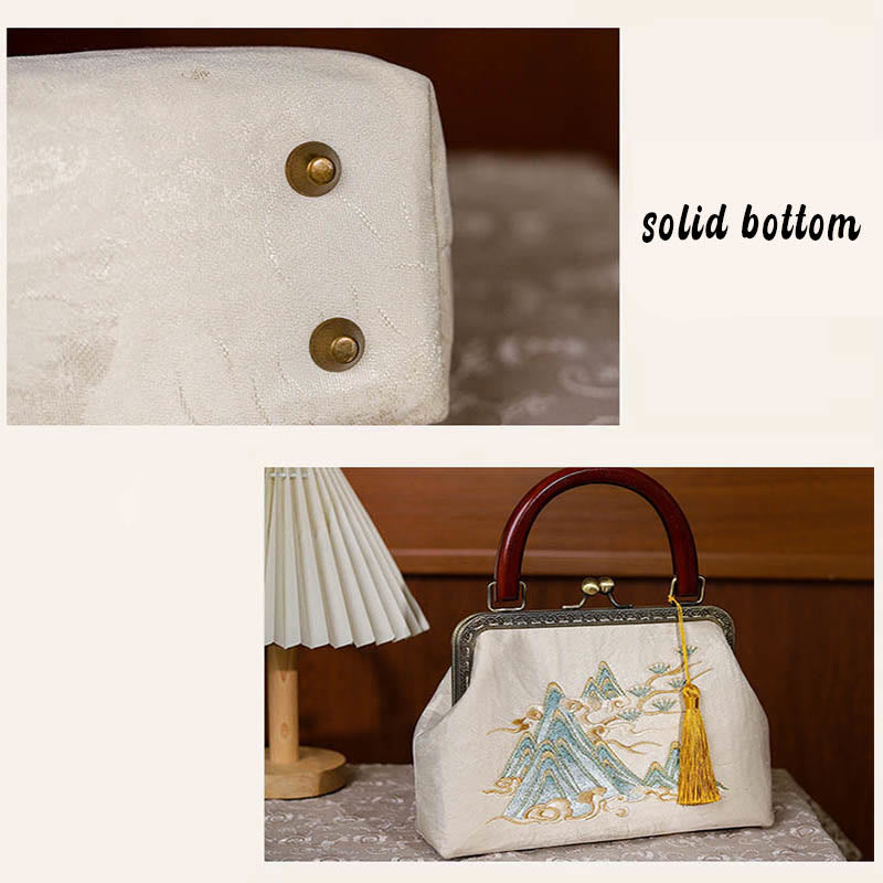 Buddha Stones Krajobraz Malowanie Żakardowa Torebka Torebka Crossbody
