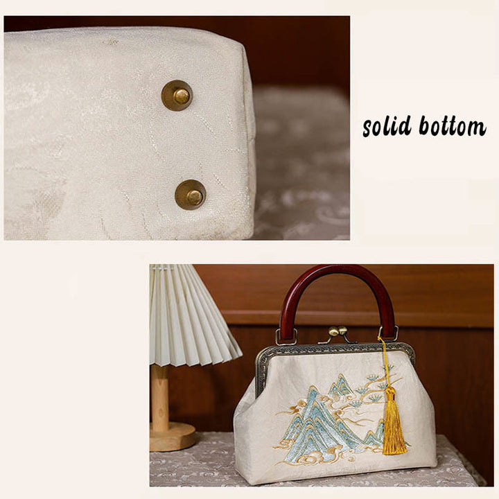Buddha Stones Krajobraz Malowanie Żakardowa Torebka Torebka Crossbody