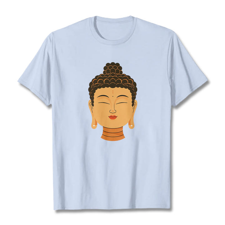 Buddha Stones Błogosławiona Medytacja Budda Koszulka T-shirt - Jasnoniebieski - 2XL - image 9