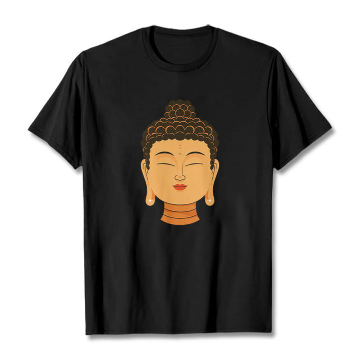Buddha Stones Błogosławiona Medytacja Budda Koszulka T-shirt - Czarny - 2XL - image 5
